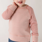 Sailor Stripe Raglan Top - Tea Rose
