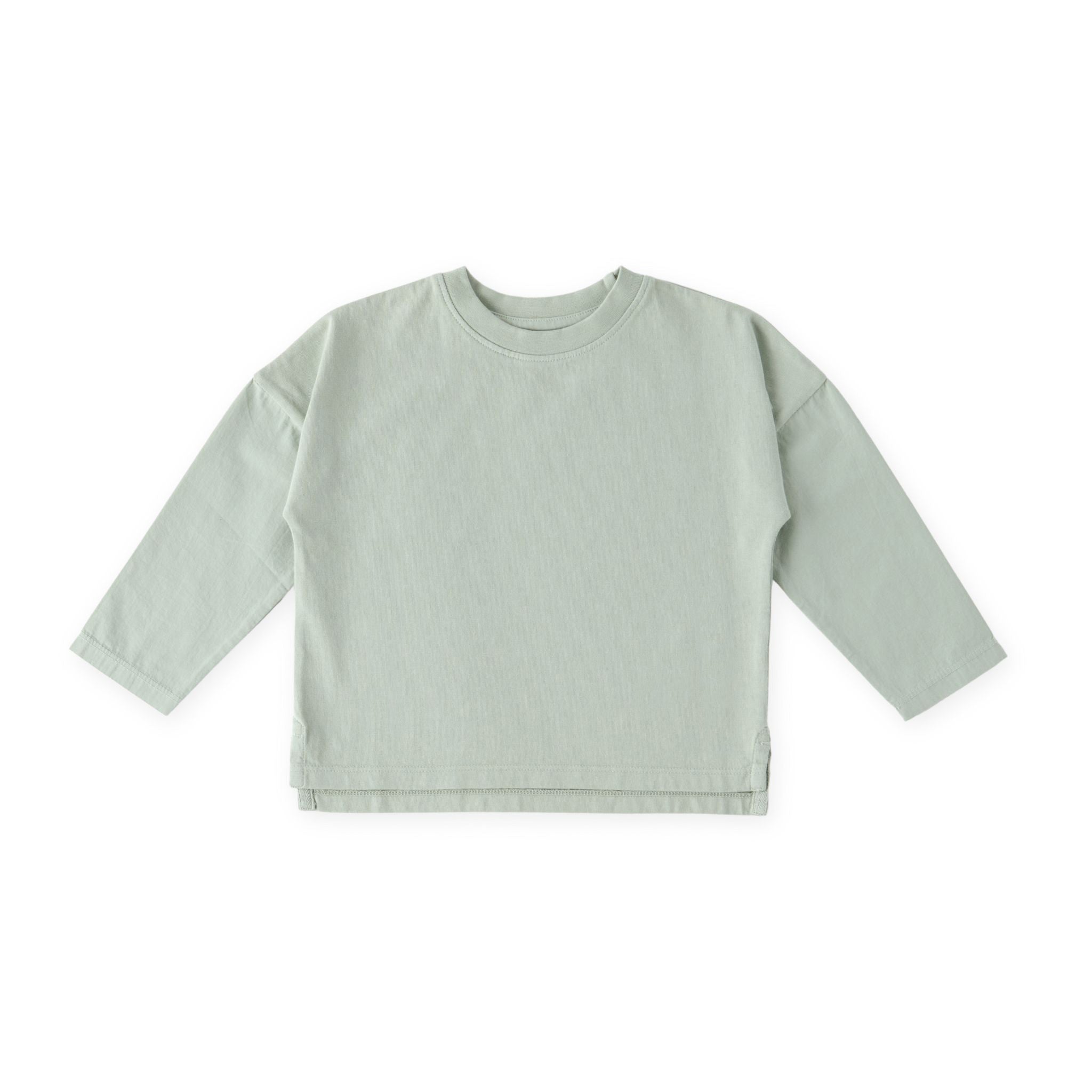 Garment Dye Dropped Shoulder Long Sleeve - Sea