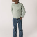 Garment Dye Dropped Shoulder Long Sleeve - Sea