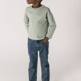 Garment Dye Dropped Shoulder Long Sleeve - Sea