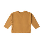 Garment Dye Dropped Shoulder Long Sleeve - Caramel