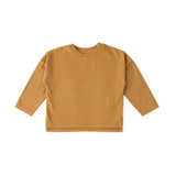 Garment Dye Dropped Shoulder Long Sleeve - Caramel