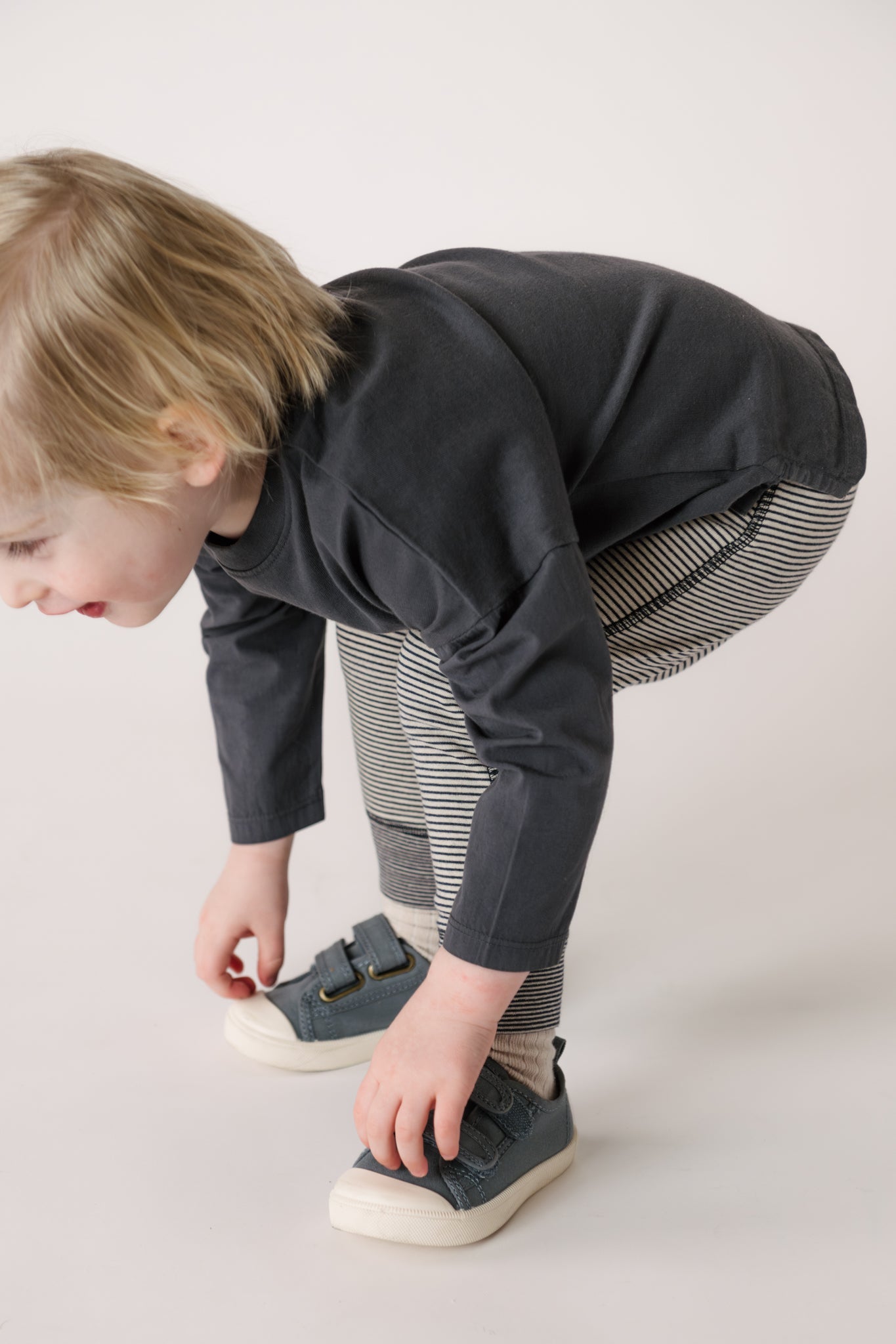 Garment Dye Dropped Shoulder Long Sleeve - Ink Blue