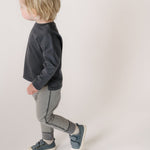 Garment Dye Dropped Shoulder Long Sleeve - Ink Blue