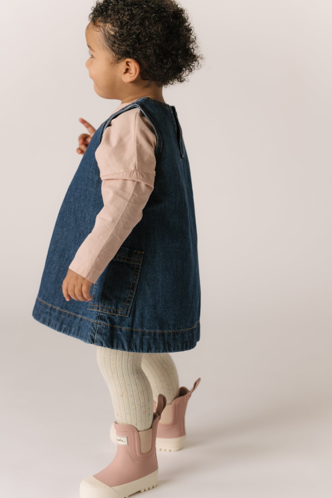 Garment Dye Dropped Shoulder Long Sleeve - Soft Peony