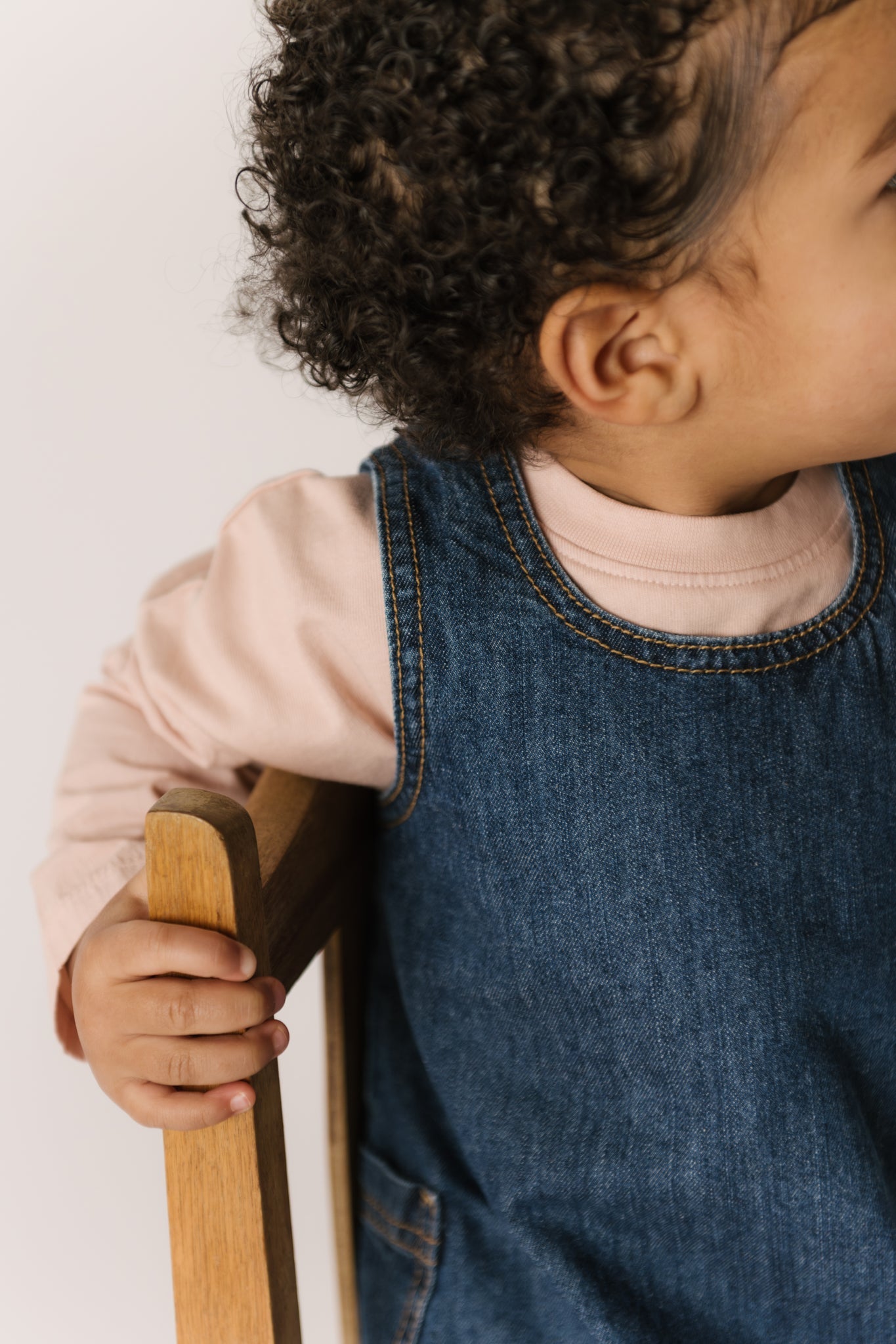 Garment Dye Dropped Shoulder Long Sleeve - Soft Peony