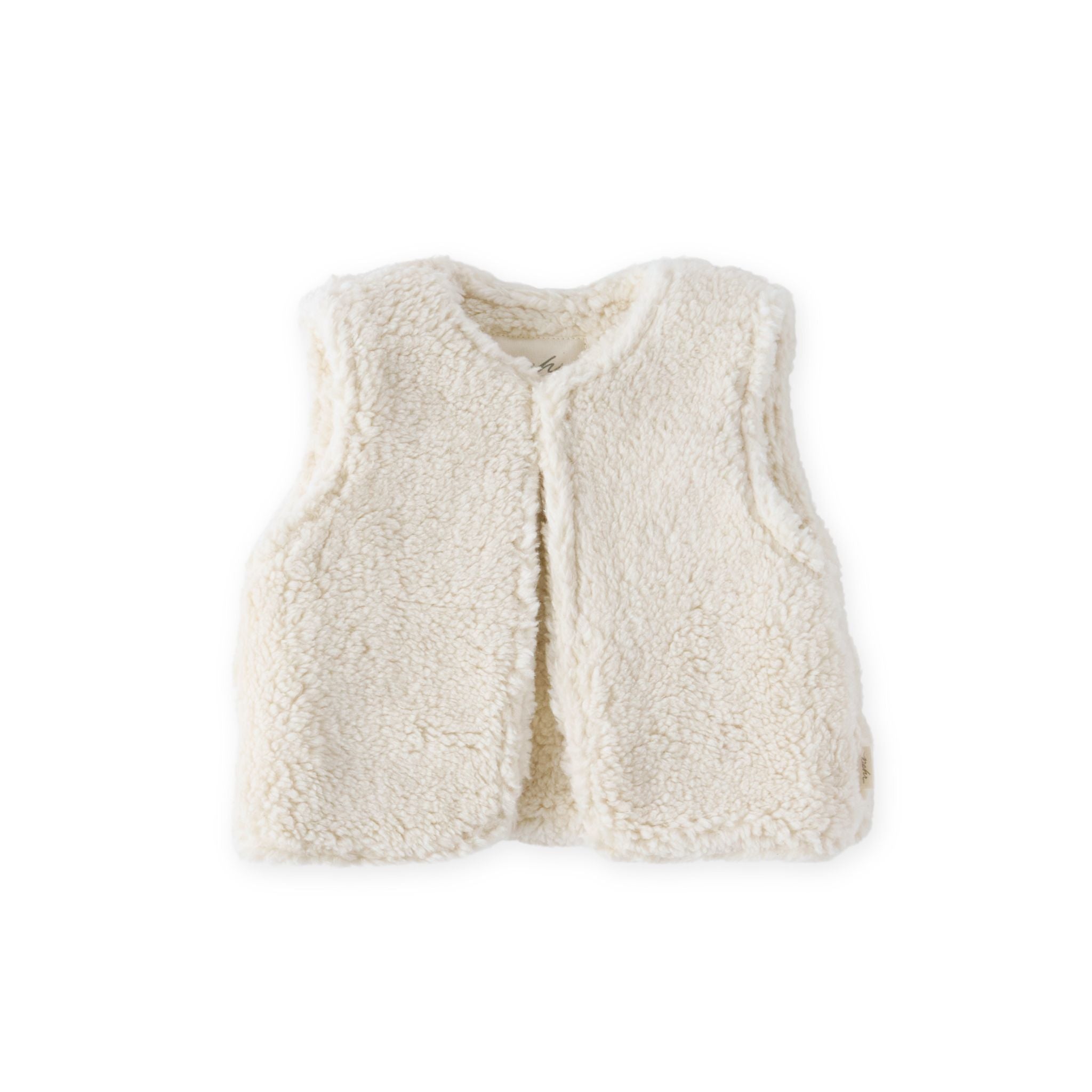 sherpa vest natural in neutrals pattern