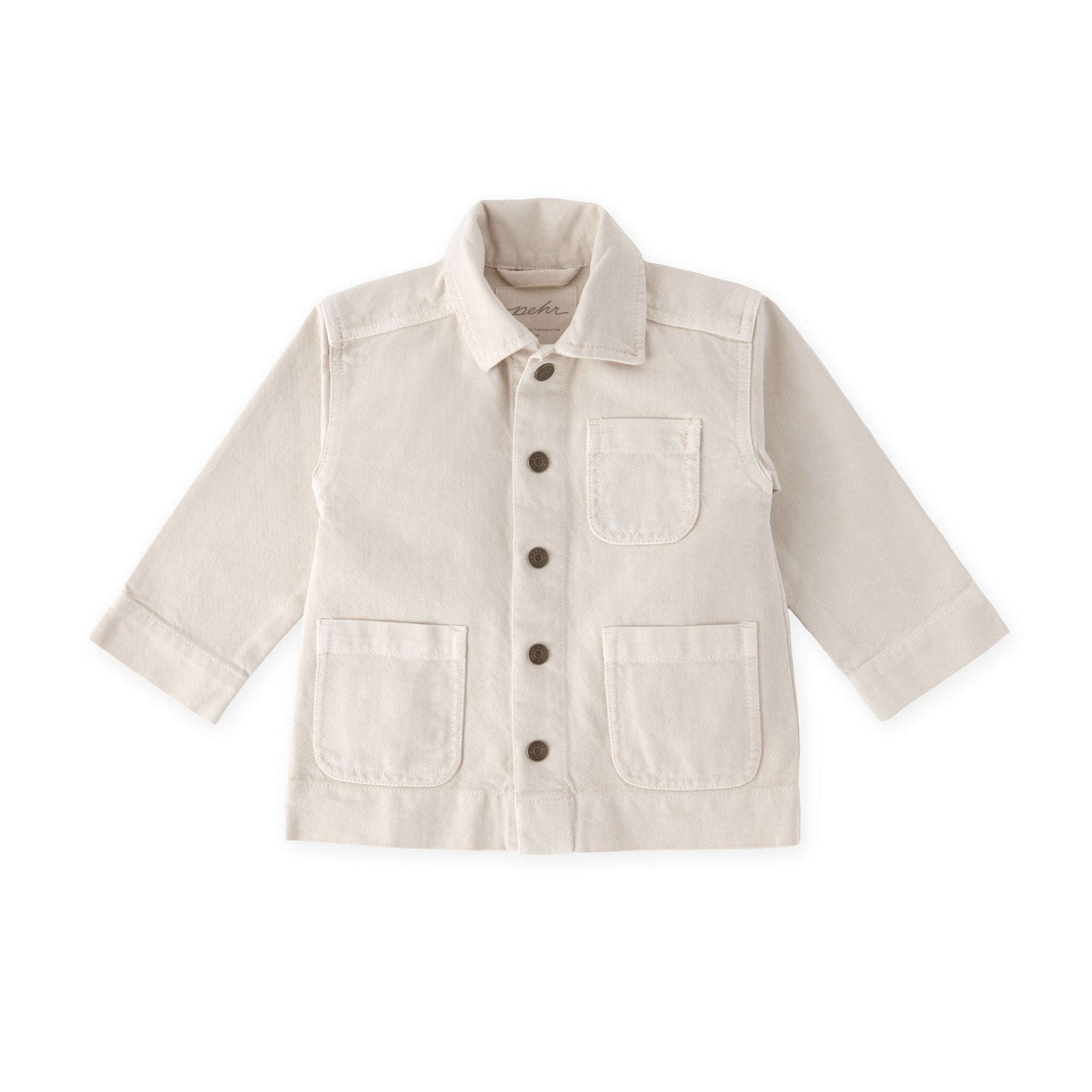 toddler vintage twill toddler chore jacket natural in neutrals pattern