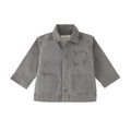 baby vintage twill baby chore jacket charcoal in neutrals pattern