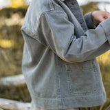 Vintage Twill Chore Jacket - Charcoal