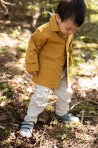 baby vintage twill baby chore jacket caramel