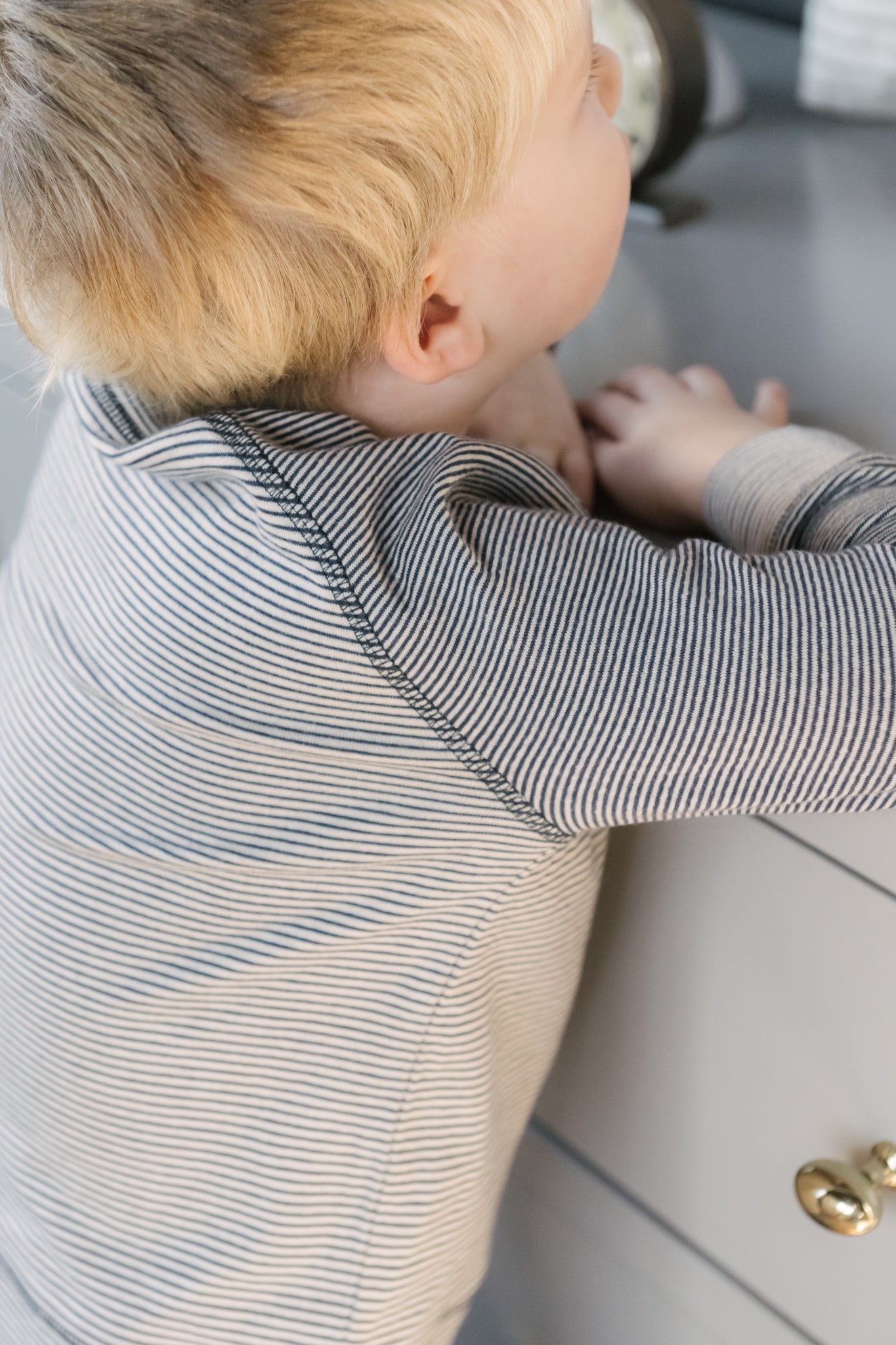 Sailor Stripe Kids Raglan Top - Ink