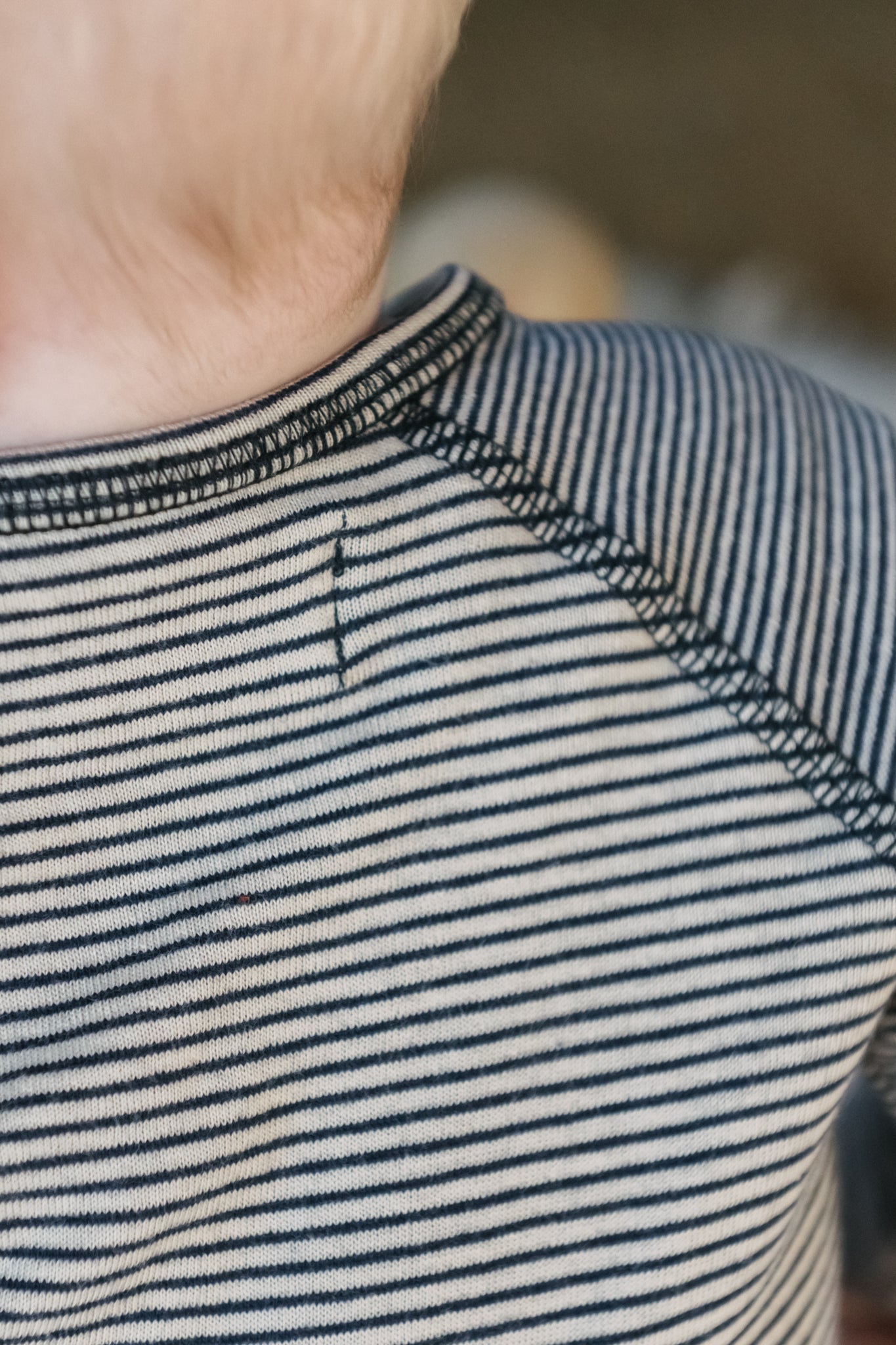 Sailor Stripe Kids Raglan Top - Ink