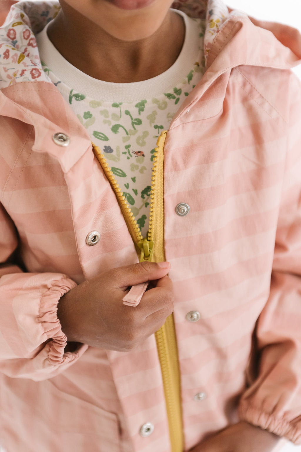 kids park jacket pink sky