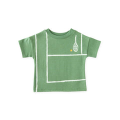 Dropped Shoulder Short Sleeve Graphic T-Shirt - Match Point