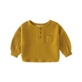Muslin Long Sleeve Toddler Top - Dijon