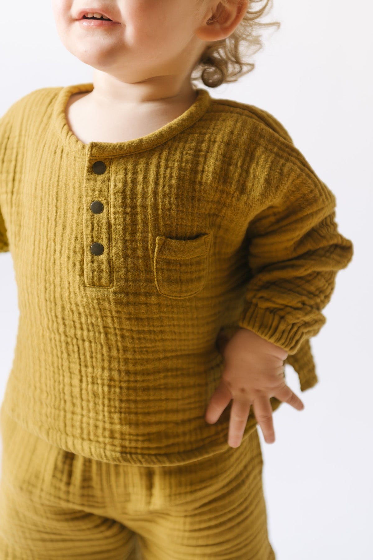 toddler muslin long sleeve toddler top dijon