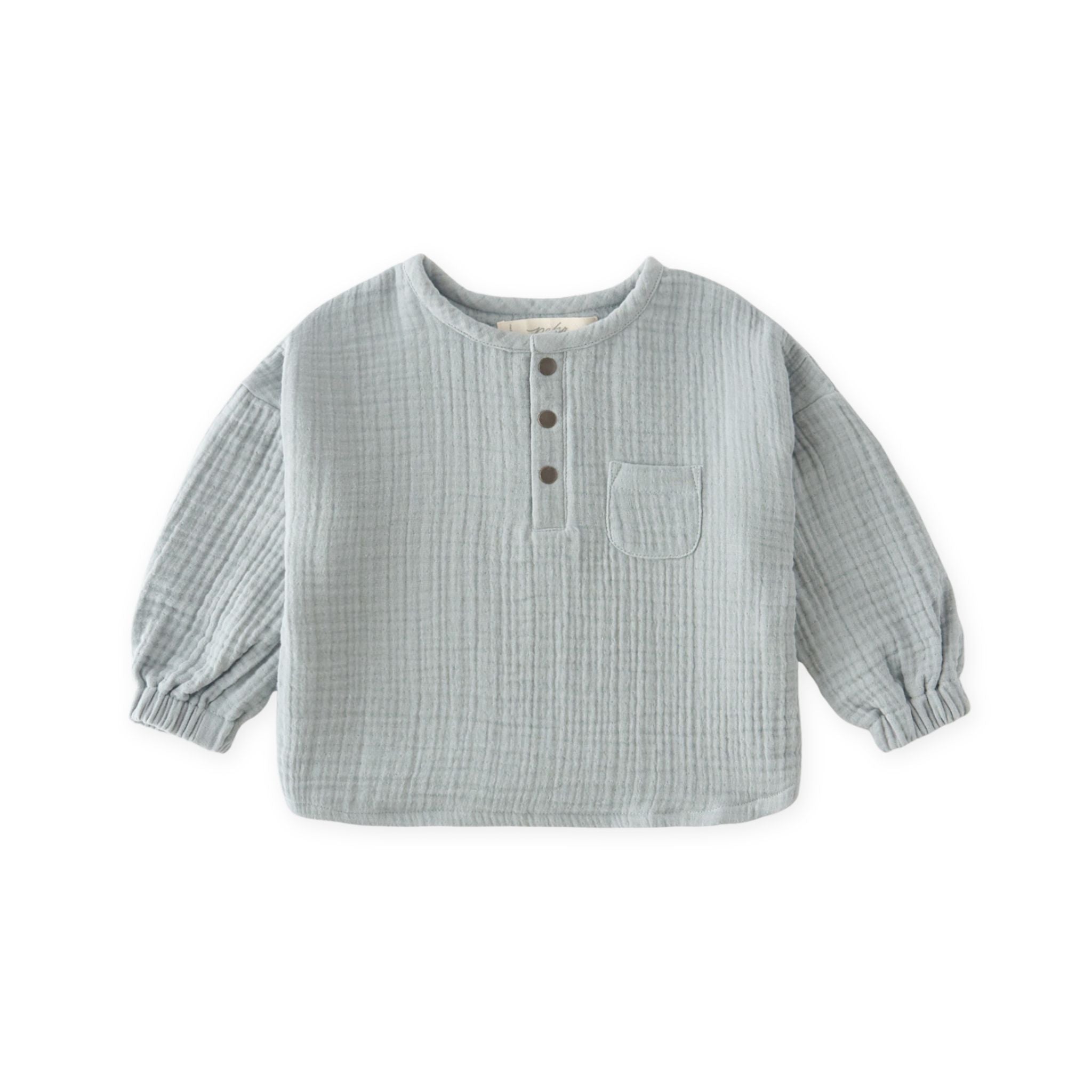 Muslin Long Sleeve Toddler Top - Puddle