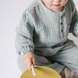Muslin Long Sleeve Toddler Top - Puddle