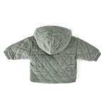 Corduroy Quilted Jacket - Sage