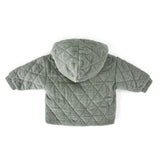 Corduroy Quilted Jacket - Sage