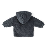 Corduroy Quilted Jacket - Ink Blue