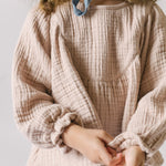 Muslin Twirl Toddler Top - Fawn