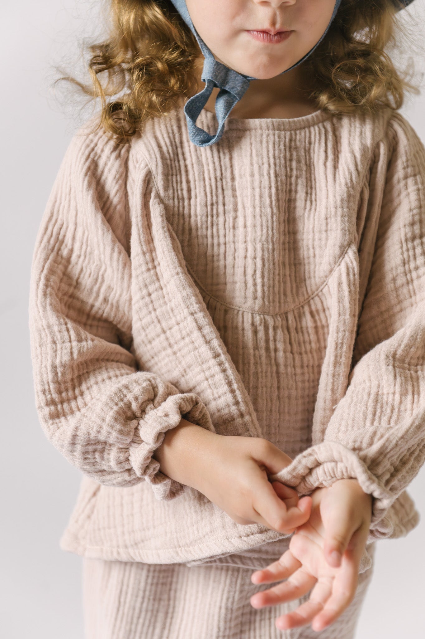 Muslin Twirl Toddler Top - Fawn
