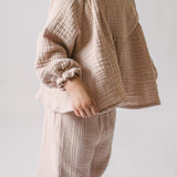 Muslin Twirl Toddler Top - Fawn