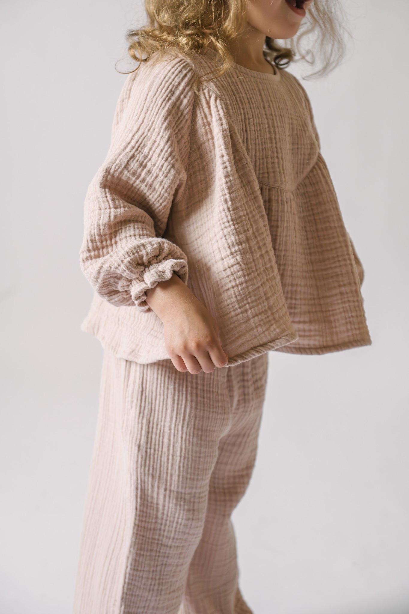 Muslin Twirl Toddler Top - Fawn