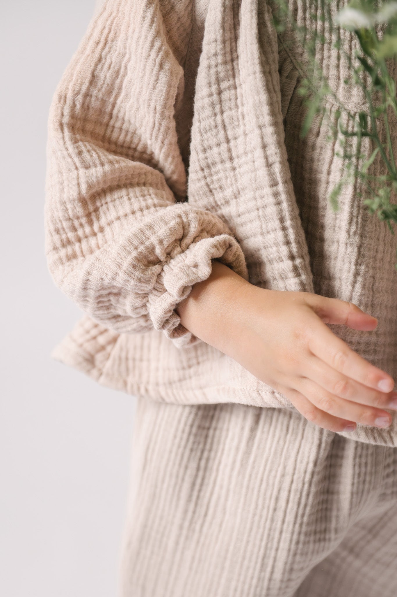 Muslin Twirl Toddler Top - Fawn