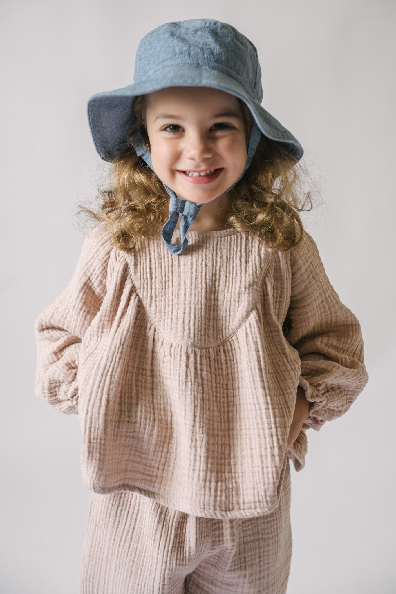 Muslin Twirl Toddler Top - Fawn