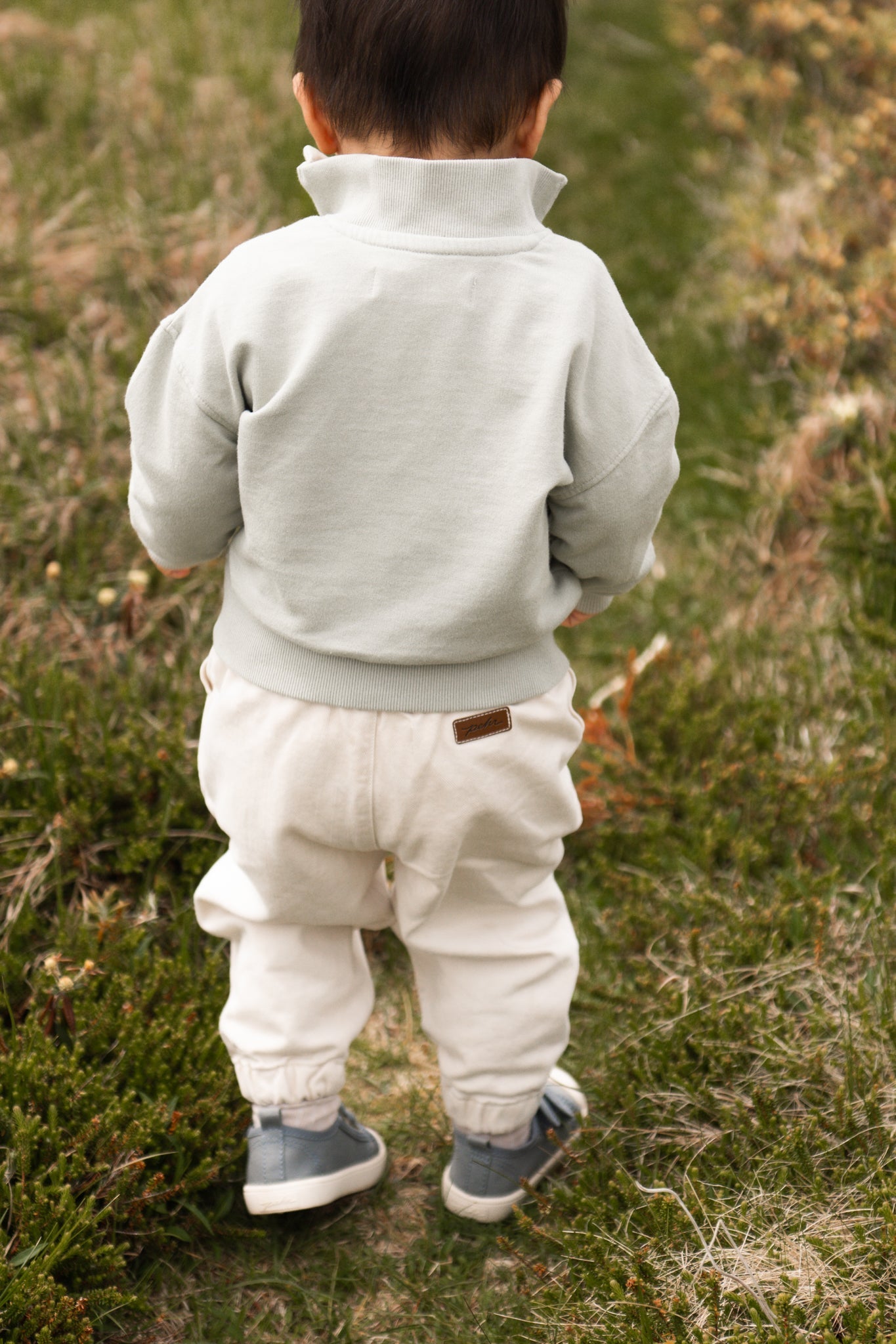French Terry 1/4 Zip Sweatshirt - Soft Sea