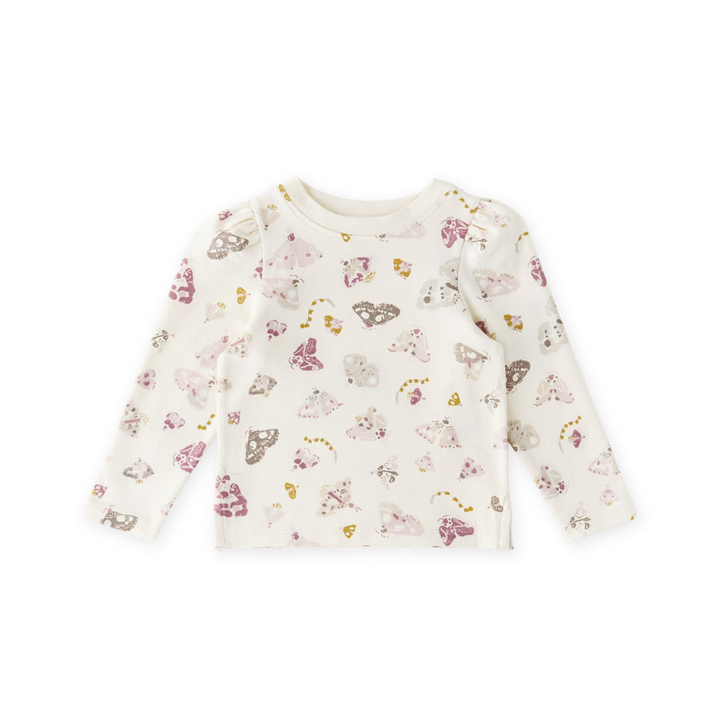 kids daydreamer long sleeve top in pinks pattern