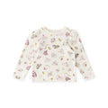 kids daydreamer long sleeve top in pinks pattern