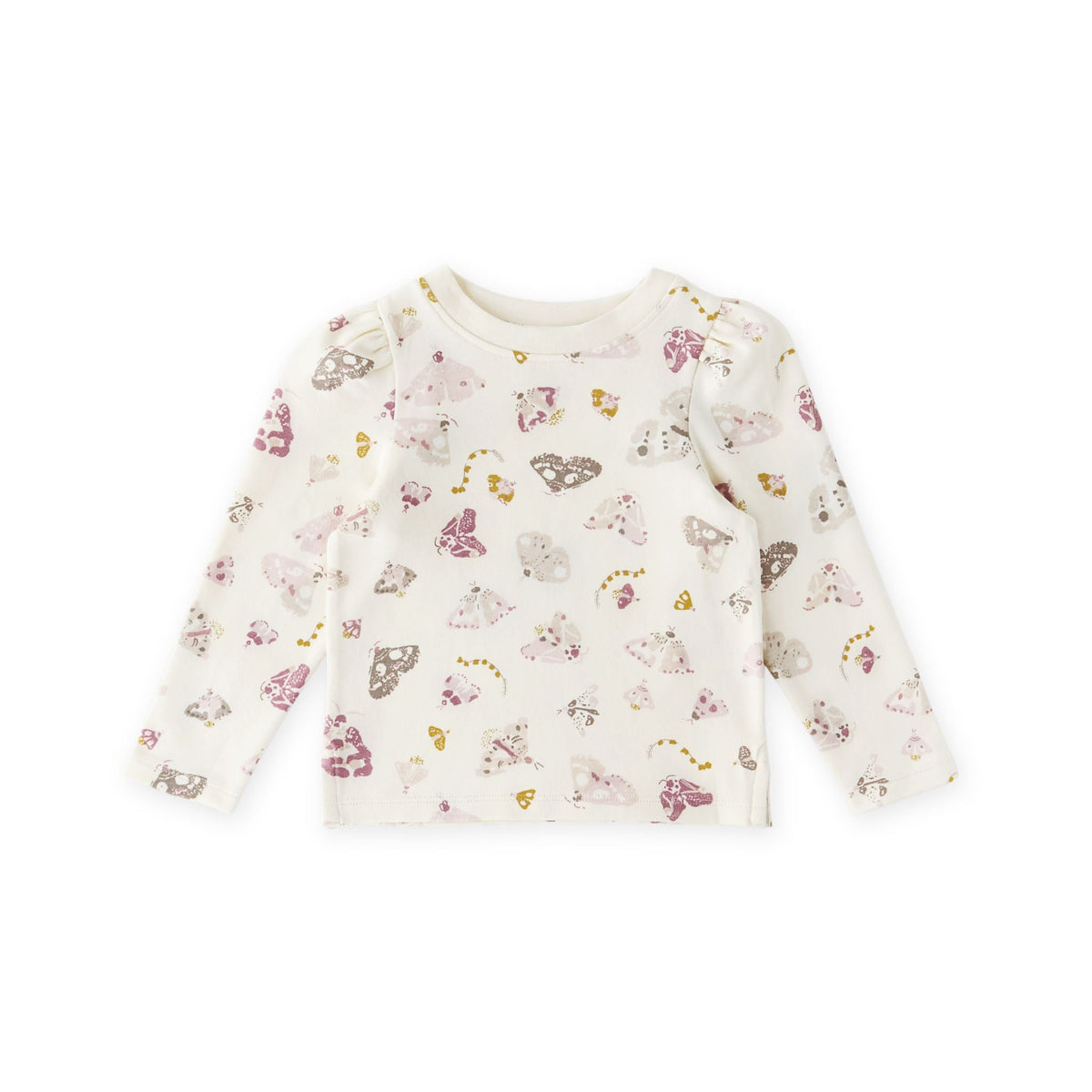 kids daydreamer long sleeve top in pinks pattern
