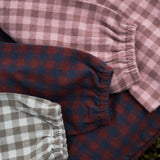 Flannel Ruffle Top - Sage/Light Sage