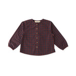 Flannel Long Sleeve Top - Mulberry/Ink