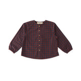 Flannel Long Sleeve Top - Mulberry/Ink