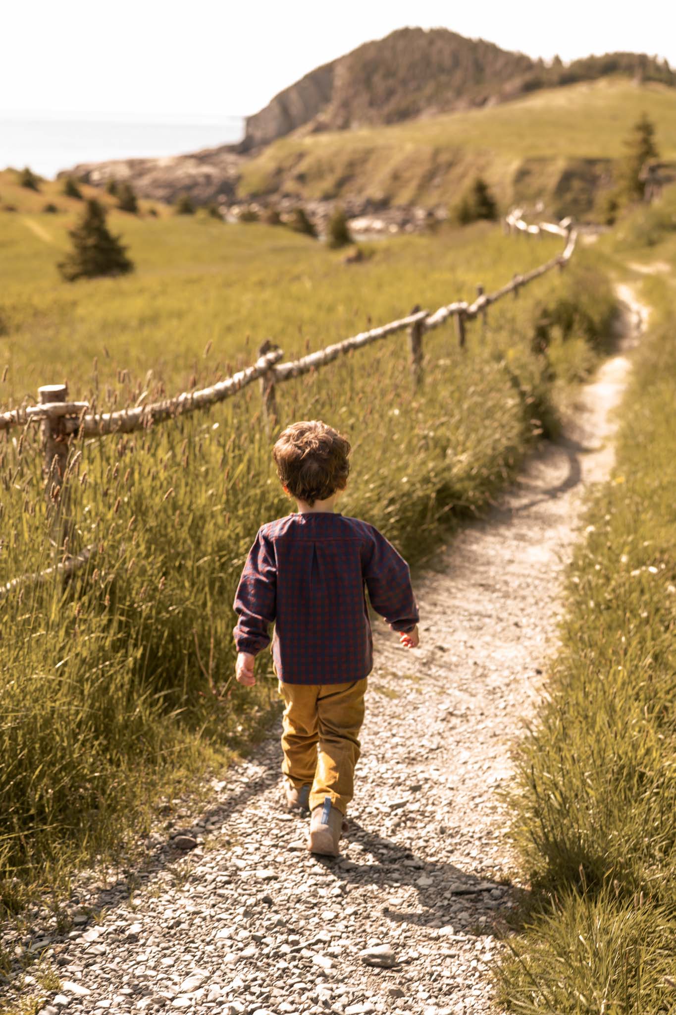 Flannel Long Sleeve Top - Mulberry/Ink