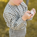 Flannel Long Sleeve Top - Sage/Light Sage