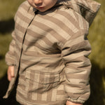 Sherpa Lined Storm Jacket - Moss Stripe