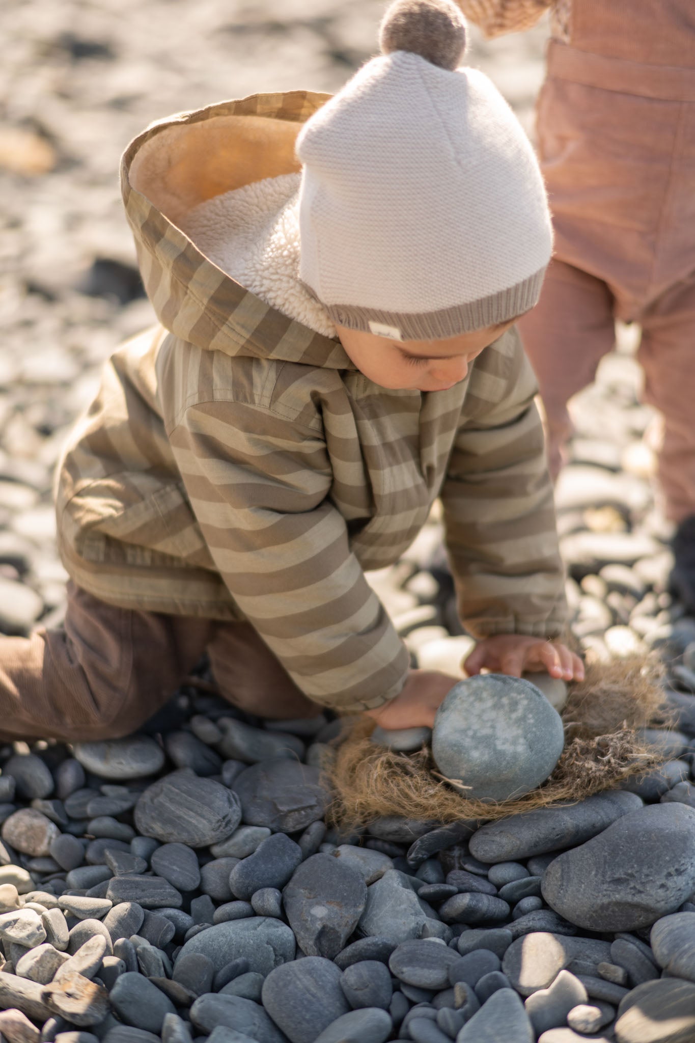 Sherpa Lined Storm Jacket - Moss Stripe