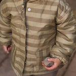 Sherpa Lined Storm Jacket - Moss Stripe