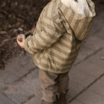 Sherpa Lined Storm Jacket - Moss Stripe