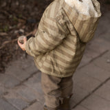 Sherpa Lined Storm Jacket - Moss Stripe