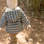 Sherpa Lined Storm Jacket - Indigo Stripe