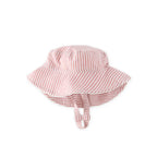 seersucker bucket hat anchor red in reds pattern