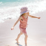 Seersucker Bucket Hat - Anchor Red