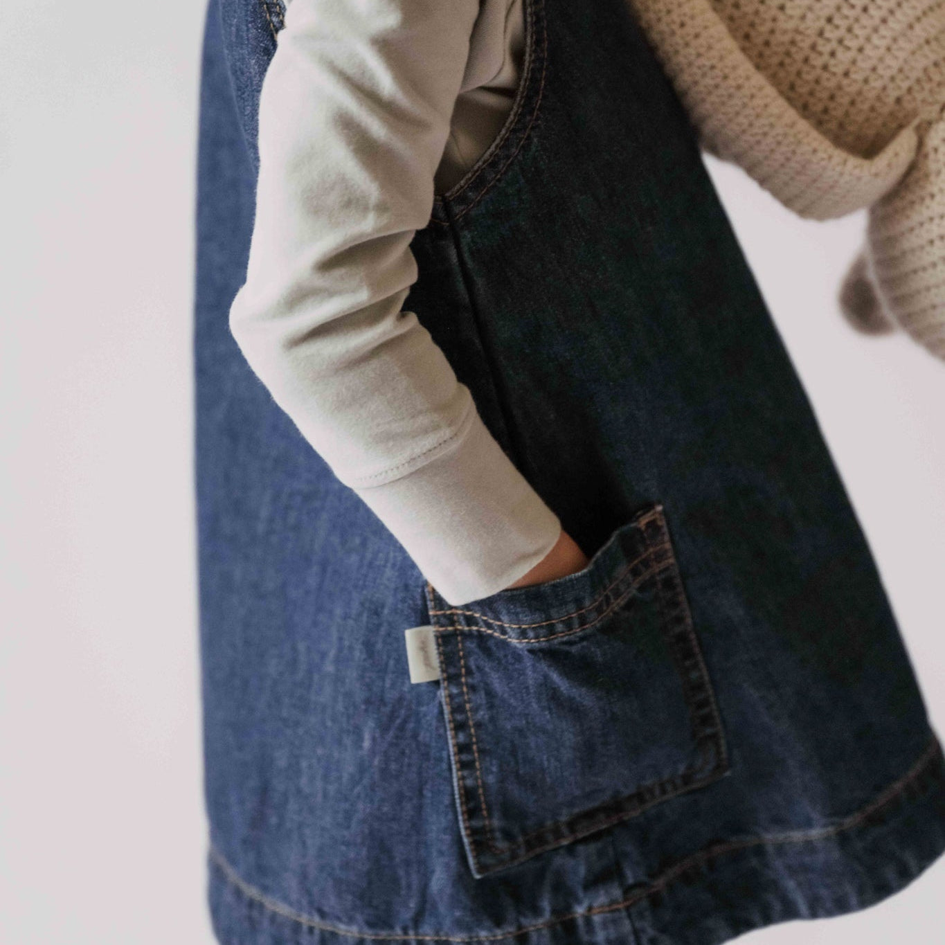 kids denim shift dress vintage wash
